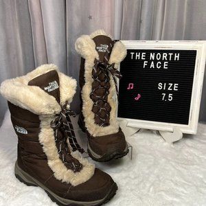 The North Face ❄️ Lace Up Brown Winter Boots 7.5